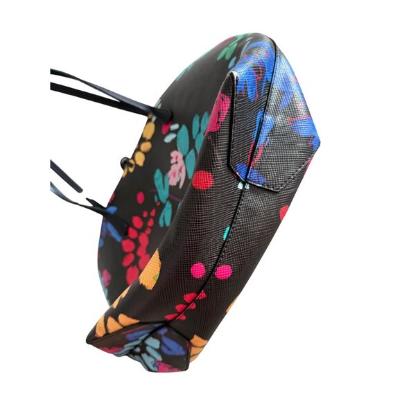 DESIGUAL Multicolor Flora Fauna Reversible Large Shoulder Tote Bag - Picture 7 of 7